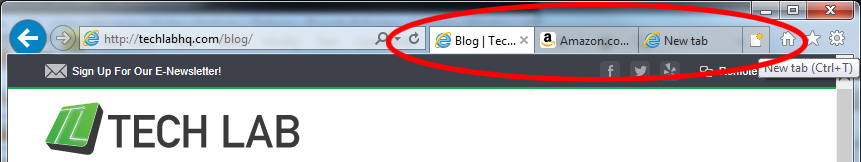 Internet Explorer Tabs