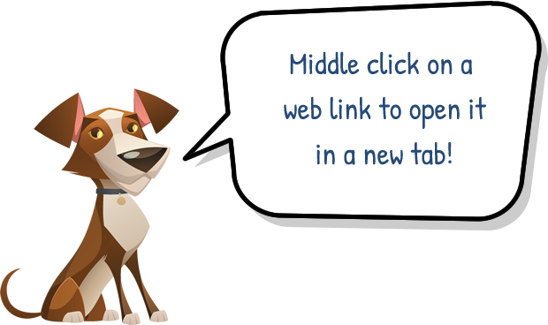 Middle click on a web link to open it in a new tab!