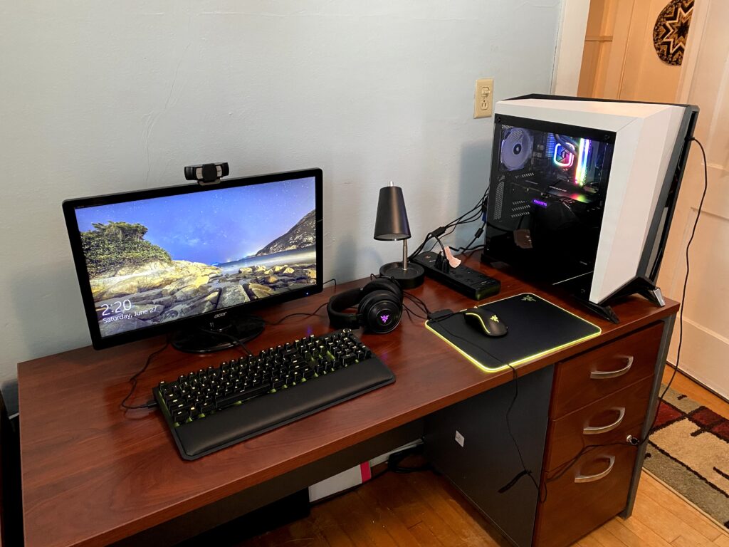 Gamer's Edge PC with setup complete